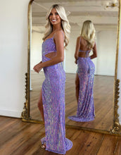 Load image into Gallery viewer, Gorgeous Sparkly Open Back Long Prom Party Dress