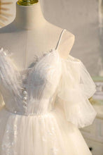 Load image into Gallery viewer, Pretty A-line Spaghetti Straps Homecoming Dress With Buttons And Applique