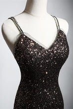 Load image into Gallery viewer, Sexy Mermaid Spaghetti Straps Open Back Long Prom Dress