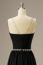 Load image into Gallery viewer, A Line Chiffon Long Dress with Beading