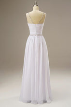 Load image into Gallery viewer, A Line Chiffon Long Dress with Beading