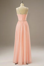 Load image into Gallery viewer, A Line Chiffon Long Dress with Beading