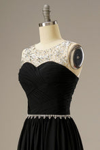 Load image into Gallery viewer, A Line Chiffon Long Dress with Beading