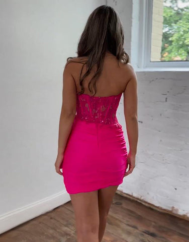 Sparkly Sequins Sweetheart Bodycon Homecoming Dress