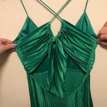 Load image into Gallery viewer, Chic A Line Halter Neck Green Long Prom Dress with Keyhole
