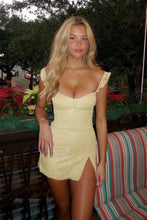 Load image into Gallery viewer, Playful and Adorable Sheath Off the Shoulder Lilac Short Homecoming Dress with Slit