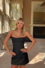 Load image into Gallery viewer, Cute Sheath Sweetheart Light Blue Corset Homecoming Dress with Criss Cross Back