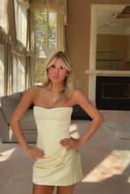 Load image into Gallery viewer, Cute Sheath Sweetheart Light Blue Corset Homecoming Dress with Criss Cross Back