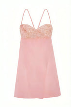 Load image into Gallery viewer, Cute A Line Spaghetti Straps Light Yellow Short Homecoming Dress with Embroidery