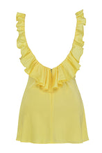 Load image into Gallery viewer, Pretty Sheath V Neck Yellow Short Homecoming Dress with Ruffles
