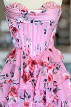 Load image into Gallery viewer, Pretty A Line Sweetheart Mint Green Corset Prom Dress with Appliques Ruffles