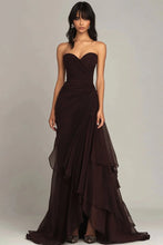 Load image into Gallery viewer, Gorgeous Mermaid Sweetheart Green Long Prom Dress with Ruffles
