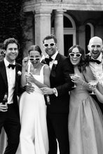 Load image into Gallery viewer, Elegant A Line Square Neck White Long Bridal Party Dress
