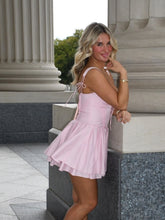 Load image into Gallery viewer, Chic A Line Sweetheart Pink Short Homecoming Dress with Criss Cross
