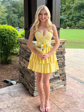 Load image into Gallery viewer, Cute A Line Sweetheart Silver Short Homecoming Dress with Beading
