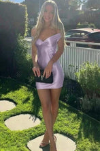 Load image into Gallery viewer, Stylish Bodycon Off the Shoulder Aqua Short Homecoming Dress