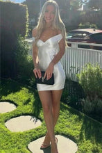 Load image into Gallery viewer, Stylish Bodycon Off the Shoulder Aqua Short Homecoming Dress