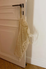 Load image into Gallery viewer, Bling Sheath Spaghetti Straps Ivory Sequins Short Homecoming Dress with Lace