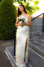 Load image into Gallery viewer, Bling Sheath Sweetheart Floral Printed Sequins Long Prom Dress