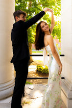Load image into Gallery viewer, Bling Sheath Sweetheart Floral Printed Sequins Long Prom Dress