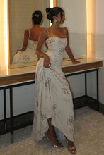 Load image into Gallery viewer, Beautiful A Line Spaghetti Straps White Long Party Dress with Criss Cross Back