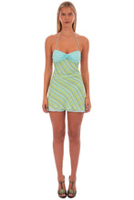 Load image into Gallery viewer, Chic A Line Halter Neck Light Green Short Homecoming Dress with Criss Cross Back
