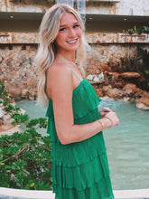 Load image into Gallery viewer, Chic A Line Spaghetti Straps Green Short Homecoming Dress with Ruffles
