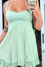 Load image into Gallery viewer, Chic A Line Sweetheart Light Green Short Homecoming Dress with Ruffles