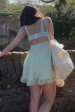 Load image into Gallery viewer, Chic A Line Sweetheart Light Green Short Homecoming Dress with Ruffles