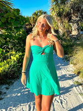 Load image into Gallery viewer, Chic A Line Sweetheart Pink Short Homecoming Dress with Keyhole
