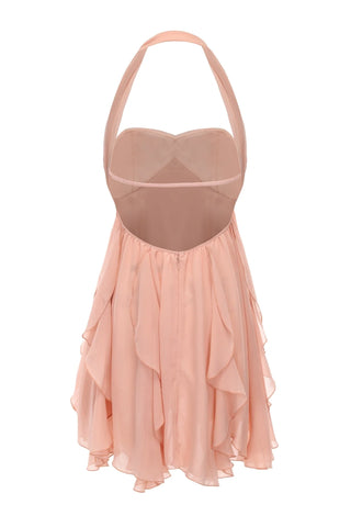 Chic A Line Sweetheart Pink Short Party Dress with Ruffles