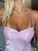 Load image into Gallery viewer, Chic Sheath Spaghetti Straps Purple Long Prom Dress with Sequins
