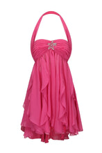 Load image into Gallery viewer, Chic A Line Sweetheart Pink Short Party Dress with Ruffles
