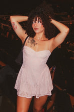 Load image into Gallery viewer, Cute A Line Spaghetti Straps Light Pink Lace Short Homecoming Dress