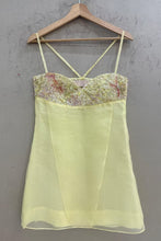 Load image into Gallery viewer, Cute A Line Spaghetti Straps Light Yellow Short Homecoming Dress with Embroidery