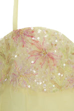 Load image into Gallery viewer, Cute A Line Spaghetti Straps Light Yellow Short Homecoming Dress with Embroidery