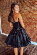 Load image into Gallery viewer, Cute A Line Strapless Pink Short Homecoming Dress with Bowknot Flowers
