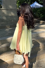 Load image into Gallery viewer, Cute A Line Sweetheart Light Yellow Short Homecoming Dress with Scarf