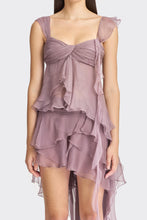 Load image into Gallery viewer, Dreamy Blush A-Line Short Homecoming Dress with Ruffled Mini Skirt