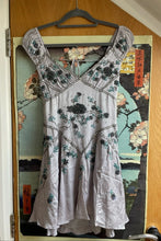 Load image into Gallery viewer, Gorgeous A Line V Neck Grey Short Homecoming Dress with Embroidery