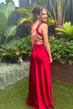 Load image into Gallery viewer, Elegant Sheath Square Neck Yellow Long Prom Dress with Criss Cross Back