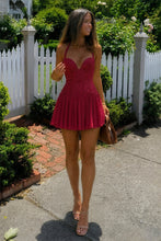 Load image into Gallery viewer, Elegant A Line Halter Neck Green Corset Homecoming Dress with Lace Ruffles