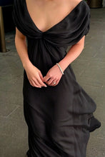 Load image into Gallery viewer, Elegant A Line V Neck Pink Chiffon Long Prom Dress with Ruffles