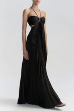 Load image into Gallery viewer, Hot A Line Halter Neck White Long Prom Dress with Backless