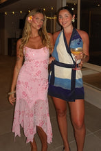 Load image into Gallery viewer, Glamorous Sheath Spaghetti Straps Light Green Tea Length Party Dress with Beading