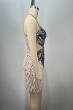 Load image into Gallery viewer, Glittering Butterfly Rhinestone Bodycon Homecoming Dress with Cutout Sides
