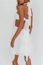 Load image into Gallery viewer, Gorgeous A Line Halter Neck Pink Short Homecoming Dress with Ruffles

