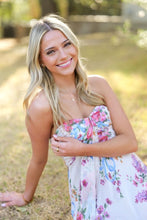 Load image into Gallery viewer, Gorgeous A Line Sweetheart Lilac Flower Printed Short Homecoming Dress with Ruffles