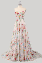 Load image into Gallery viewer, Gorgeous A Line Sweetheart White Long Party Dress with Embroidery
