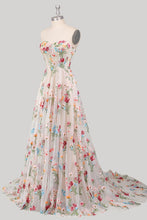 Load image into Gallery viewer, Gorgeous A Line Sweetheart White Long Party Dress with Embroidery
